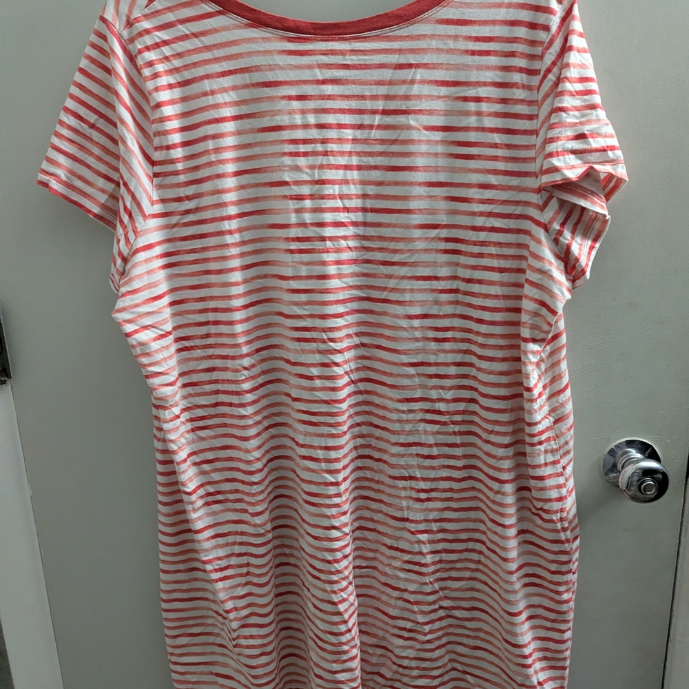 Cacique "Weekend Dreamer" Striped Pajama Top Nightgown Size 26/28 Soft Cozy PJs - Picture 4 of 4